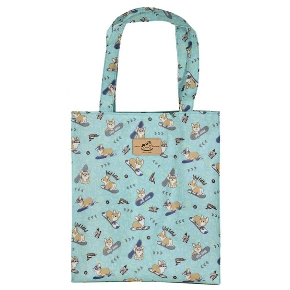 Waterproof Corgi Puppy Large Tote Shoulder Bag Travel Purse - Picture 1 of 12